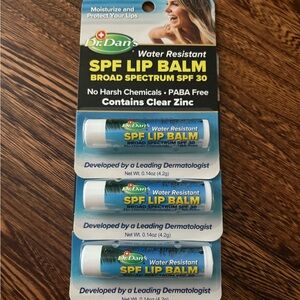 Dr. Dan’s Water Resistant Broad Spectrum SPF 30 Zinc and Maintain Lip Balm